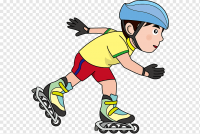 Соревнования по скоростному бегу на роликовых коньках